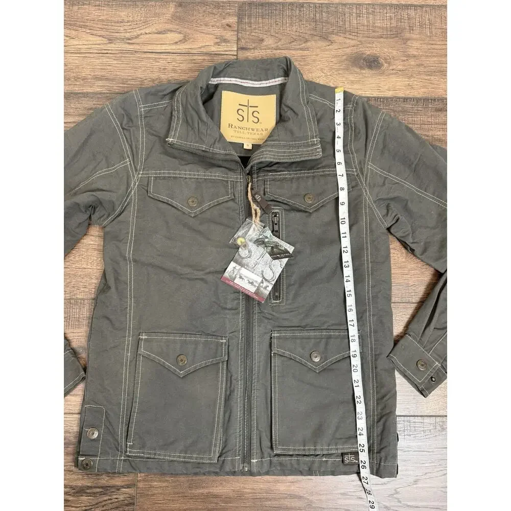 STS Ranchwear Sundance Chore Jacket Men’s Sz S Green Western Conceal Carry NWT